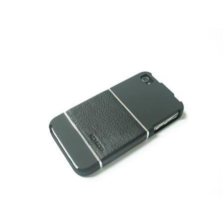 PETER J&Auml;CKEL KEYROU Back Cover fuer iPhone 4 Leather Black Preisvergleich