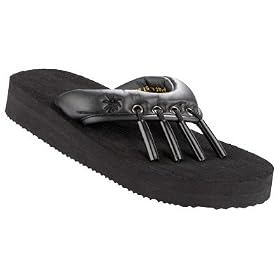 Pilates Yoga Toe Sandals Black Large