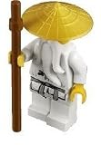 Lego Ninjago Sensei Wu Minifigure with Gold Hat