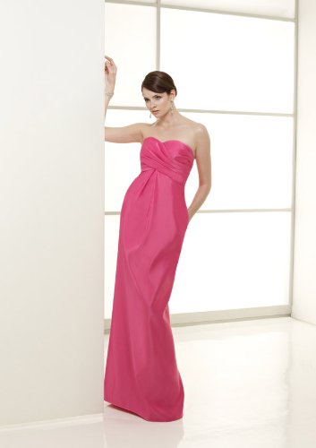 Mori Lee Bridesmaids Dress 245 Hot Pink us8 uk10