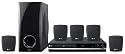 LG HT 353 SD 5.1 DVD Heimkinosystem (DivX-zertifiziert, 300 Watt, USB Aufnahme (Direct Ripping), USB Plus) schwarz