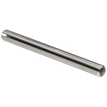 Slotted Spring Pin, Stainless Steel 420, Passivated, Meets ASME B18.8.2 Specifications, 2-1/2" Length, Made In USA, Pack Of 50