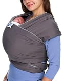 Moby Wrap Original 100% Cotton Solid Baby Carrier, Slate