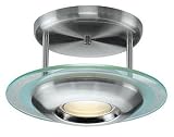 Access Lighting 50481-BS/CFR Helius Semi Flush Ceiling Light