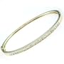 1 Carat 14K Yellow Gold Diamond Bangle