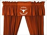 NCAA University of Texas Longhorns - 5pc Jersey Drapes / Curtains and Valance Set
