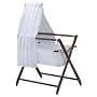 Cariboo Bassinet Veil Veil and Arm in Mahogany