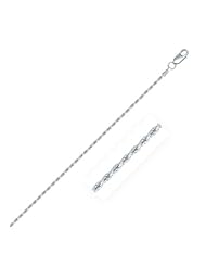 925 Sterling Silver 1.8mm Diamond Cut Rope Style Chain