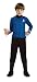 Star Trek Movie Child's Deluxe Blue Shirt Costume with Dickie, Pants with Attached Boot Tops and Emblem Pin, Large