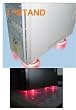 I-Stand Transparent Acrylic LED Case Bases (Red)