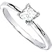 Women's 14k White-gold (1/2 Ct Tw) 4.5mm Moissanite Solitaire Engagement Ring