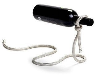 gmo20【ロープ ワインボトル ホルダー】★コルク栓×2個付き★ロープ/ ワイン ラック