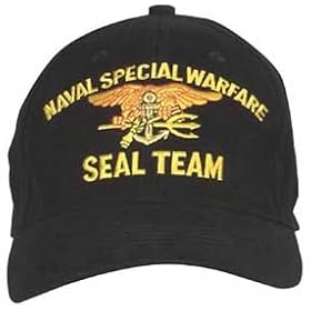 NAVAL SPECIAL WARFARE Seal Team - Military Supreme Low Profile Embroidered Insignia Cap / Baseball Style Cap