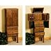 Jewelry : Oak Jewelry Armoire (Oak) (45"H x 17"W x 12"D)