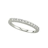 14K White Gold Diamond Wedding/Anniversary Band - 0.25 Ct.