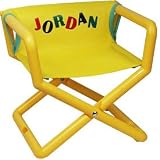 Personalized Jr Director's Chair - Color: Yellow Mesh