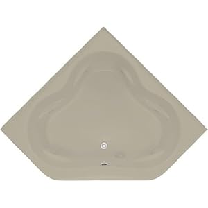 Kohler k-1160-fh-G9 Sandbar Tercet Tercet Collection 60" Corner Jetted Bath Tub with Center Drain k-