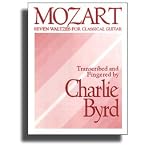 MOZART: Seven Waltzes for Classical Guitar by Charlie Byrd book cover