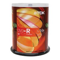 TDK 4.7GB 16x DVD-R (100-Pack Spindle)