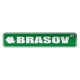  BRASOV ST  STREET SIGN CITY ROMANIA