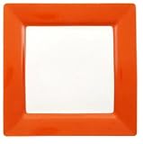 Villeroy & Boch Wonderful World Orange 10 1/2 square dinner plate