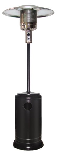 Garden Sun GS4400BK Floor Standing 44,000 BTU Propane Powered Patio Heater With Push Button Ignition