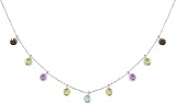 Sterling Silver Multi-Gemstone Cleopatra Necklace