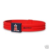 Phiten American League MLB S-Type Titanium Bracelet Team: Los Angeles Angels, Size: 7 1/2in