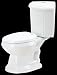 Toilets White Vitreous China, Corner Toilet Sheffield Round Dual Flush White