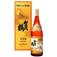 送料無料熨斗、包装OK　ゴールド賀茂鶴大吟醸 純金箔入1.8L詰 1本化粧箱入（GK-A1）