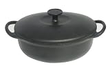  : Staub 5-Quart Oval Premium Cocotte, Black Matte