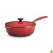 Le Creuset Enameled Cast-Iron 3-Quart Saucier Pan, Cherry