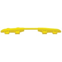 Cross-Guard CPRL-1X125-Y Polyurethane ADA Compliant Rail for Linebacker GP 1 Channel Heavy Duty Cable Protectors, Yellow, 1.5" Length, 47.5" Width, 2" Height