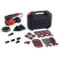 Black und Decker KA280K-QS Multischleifer Autoselect 220 Watt / 4-in-1 Exzenter-, Finger-, Dreieck- und Schwingschleifer inklusive Zubeh�r und im Koffer