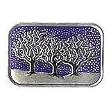 Trees In Snow Embossed Sticker Seals