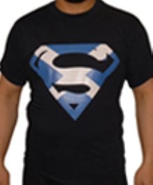 SCOTLAND SALTIRE SUPERMAN T SHIRT (XXL)