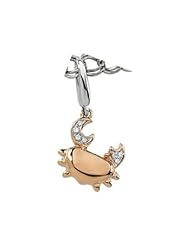 14K Rose Gold .025 cttw Diamond Crab Charm