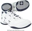 Prince Men's QT Scream 2 (White/Navy) Tennis Shoes, Available in Sizes 7.5 thru 14
