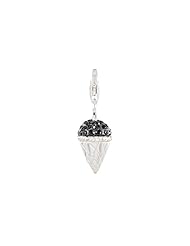 SilveRado (tm) VRB314-0 Verado Bling Creme Glacee Black Bead / Charm