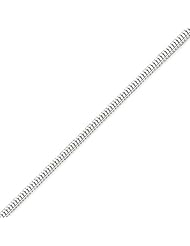 Sterling Silver 3mm Square Snake Chain - 24 Inch