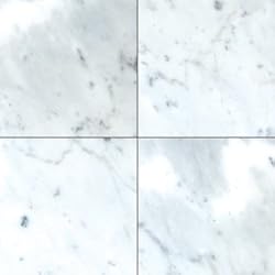 CARRARA VENATO MARBLE 6x6" SQUARE HONED TILE