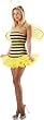 Womens Sexy Bumble Bee Costume Adult Sizes Small-Medium Medium-Large