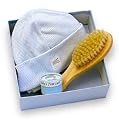 'Look At Me' Baby Boy Gift Set - Baby Hat, Baby Brush & First Curl Box