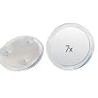 Suction Cup 7X Mirror, 9.5" Dia., Acrylic Frame
