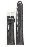 Watchband Genuine Crocodile 18mm Black