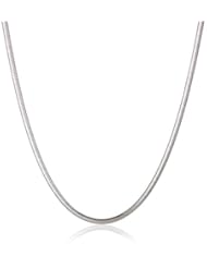 Sterling Silver Italian 1.40 mm Diamond-Cut Snake Chain Necklace, 18"