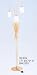 BEAUTIFUL MODERN DESIGN BRASSED FINISH FLOOR LAMP 70"H
