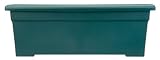 Akro-Mils ROP28000B91 Romana Deck Planter, Evergreen, 28-Inch