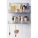 Spice Rack - Mesh (Silver) (12"H x 12 3/4"W x 2 3/4"D)