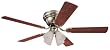 Westinghouse 7861600 Contempra IV Four-Light 52-Inch Five-Blade Ceiling Fan, Brushed Nickel with